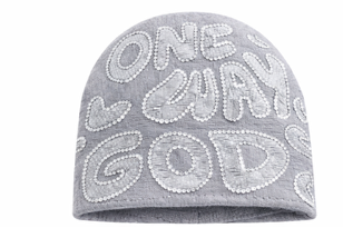 One Way Beanie- Grey