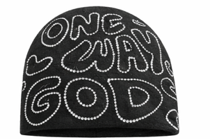 One Way Beanie- Black
